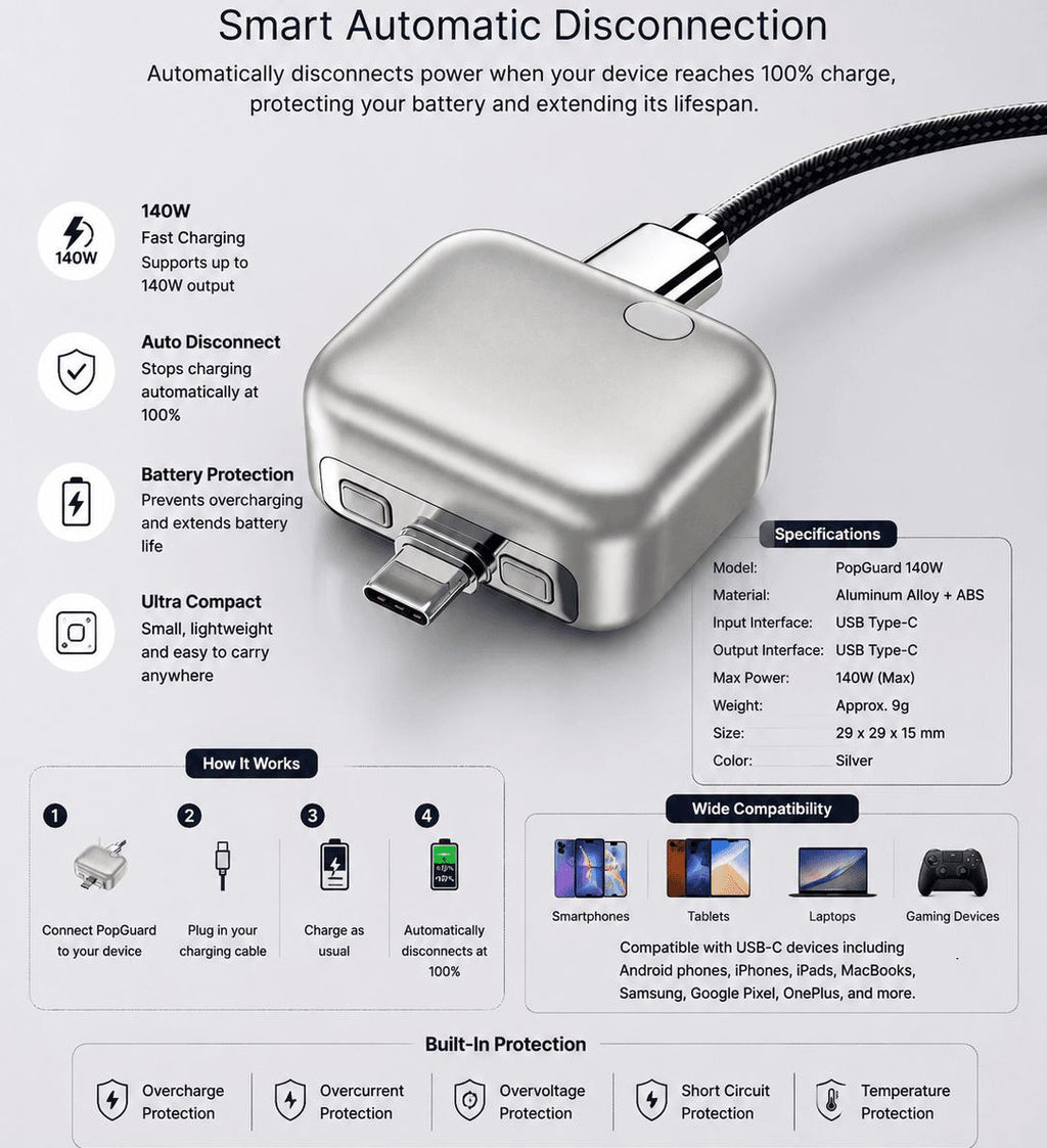 SmartCut™️- המטען החכם שייגן על חיי הסוללה שלכם