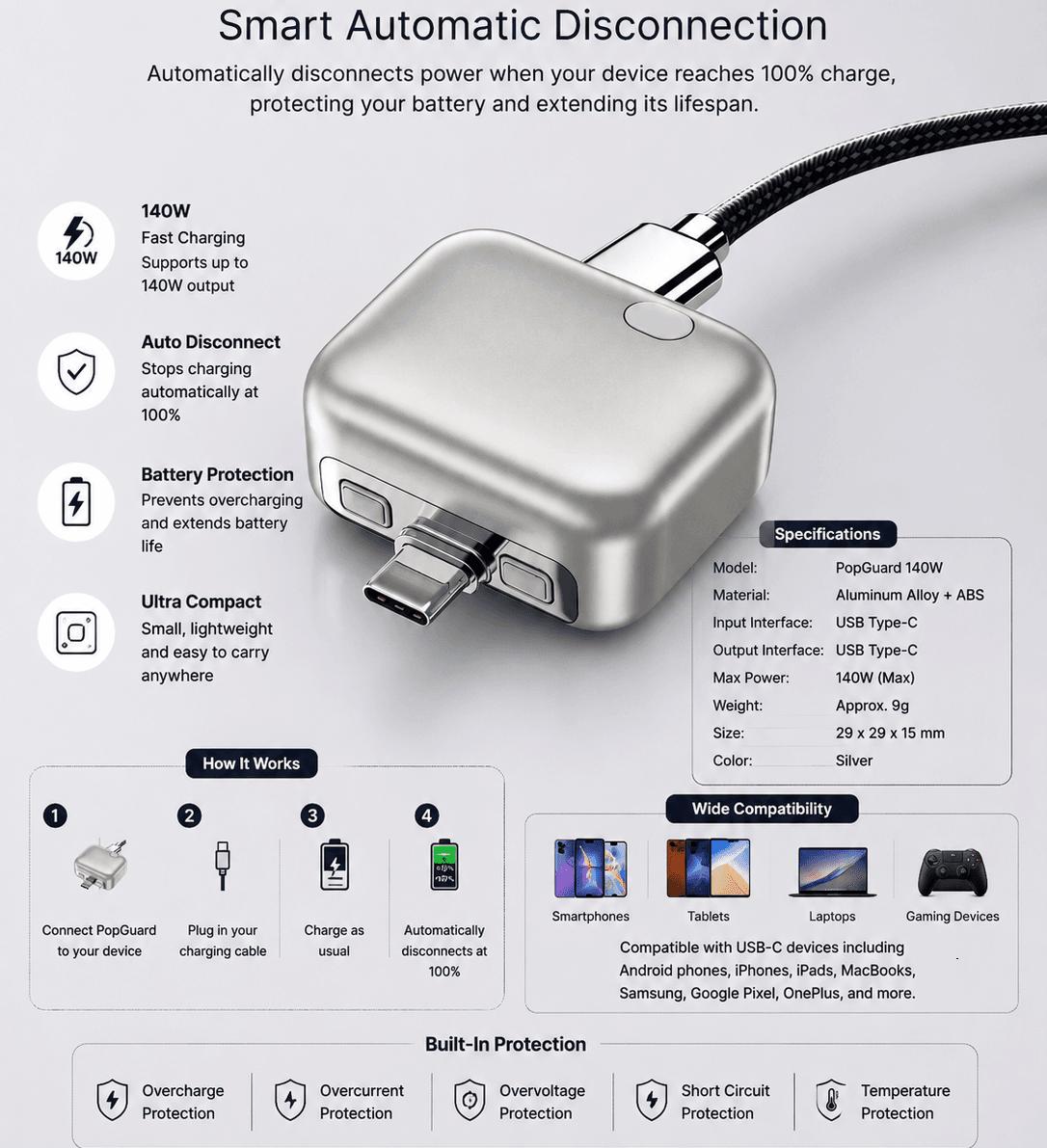 SmartCut™️- המטען החכם שייגן על חיי הסוללה שלכם